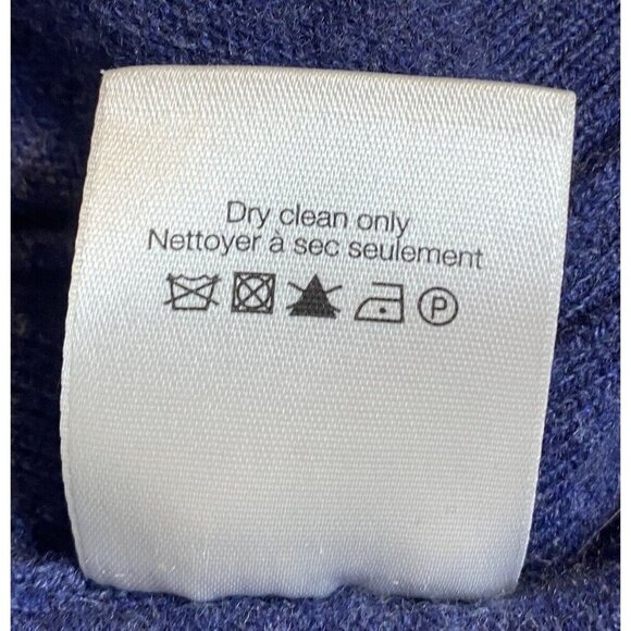 Veronica Beard CASHMERE Navy V Neck Folded Cuffs Soft Pullover Sweater Small - Picture 10 of 10